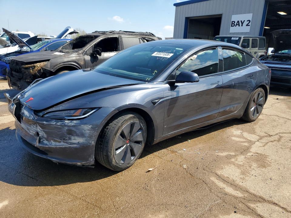 2024 Tesla Model 3 VIN 5YJ3E1EA7RF721713 COPART salvage auction — FRONT END, Il - Salvage Certificate, sold $11,000 on 2026-07-21 (photo 1)