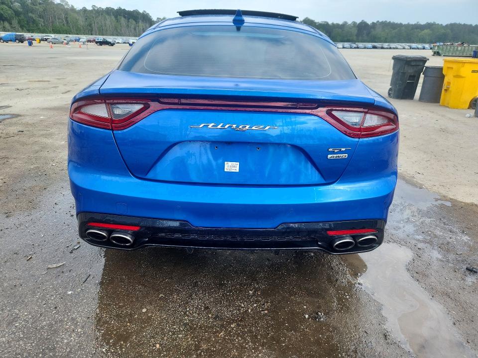 2018 Kia Stinger VIN KNAE55LC9J6028708 COPART salvage auction — REAR END, Sc - Cert Of Title-Salvage, sold $6,800 on 2026-07-13 (photo 6)
