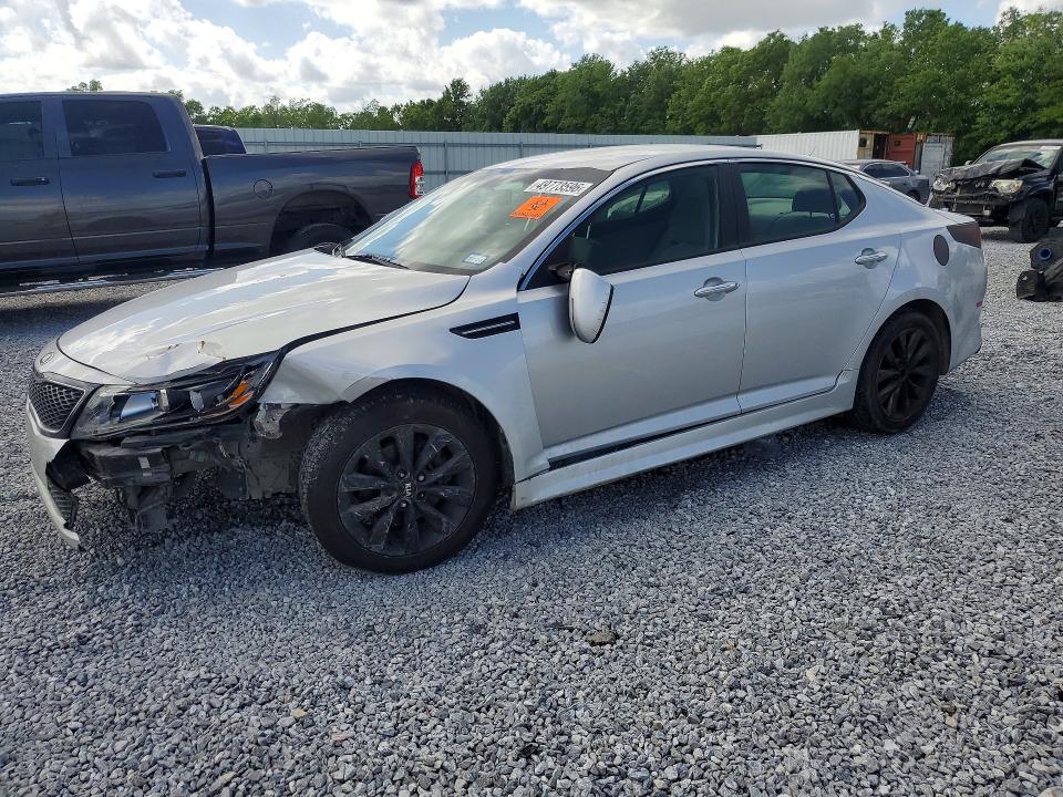 2014 Kia Optima VIN 5XXGM4A77EG318161 COPART salvage auction — FRONT END, Tx - Salvage Vehicle Title, sold $375 on 2026-07-06 (photo 1)