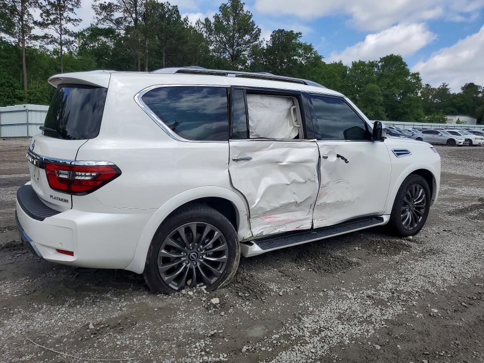 2023 Nissan Armada VIN JN8AY2DA2P9402625 COPART salvage auction — SIDE, Sc - Cert Of Title-Salvage, sold $17,200 on 2026-07-14 (photo 3)