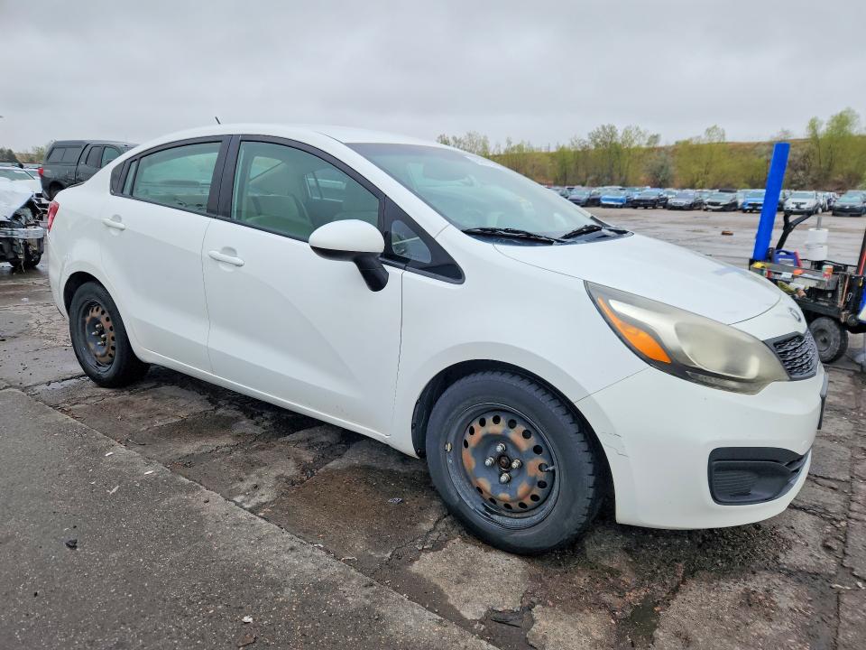 2013 Kia Rio VIN KNADM4A38D6290767 COPART salvage auction — REAR END, Wy - Dis/Dlr/Exp Only Clean Title, sold $275 on 2026-07-20 (photo 4)