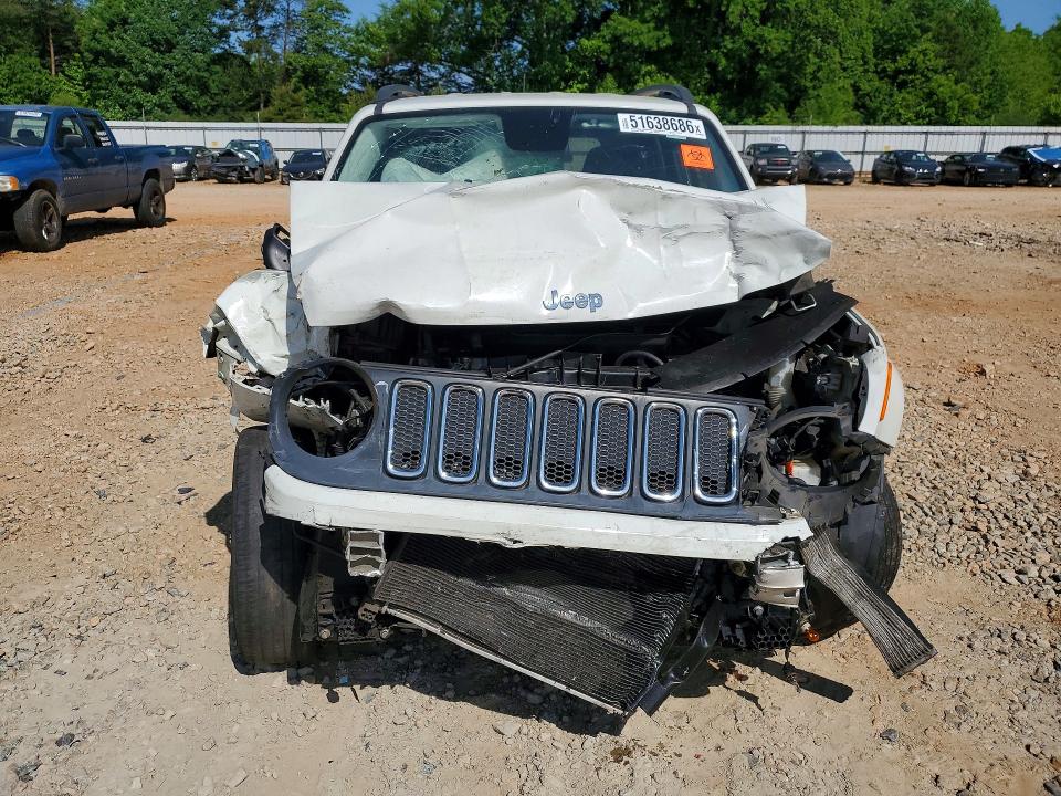 2015 Jeep Renegade VIN ZACCJABT0FPB61981 COPART salvage auction — FRONT END, Nc - Salvage Certificate Of Title, sold $300 on 2026-07-27 (photo 5)