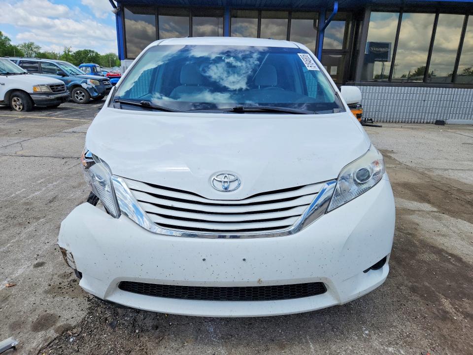 2015 Toyota Sienna VIN 5TDKK3DC1FS583628 COPART salvage auction — FRONT END, In - Cert Of Title-Salvage Title, sold $1,350 on 2026-07-20 (photo 5)
