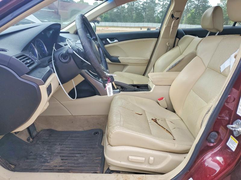 2012 Acura Tsx VIN JH4CU2F43CC017609 COPART salvage auction — VANDALISM, Tx - Salvage Vehicle Title, sold $1,650 on 2026-07-06 (photo 7)