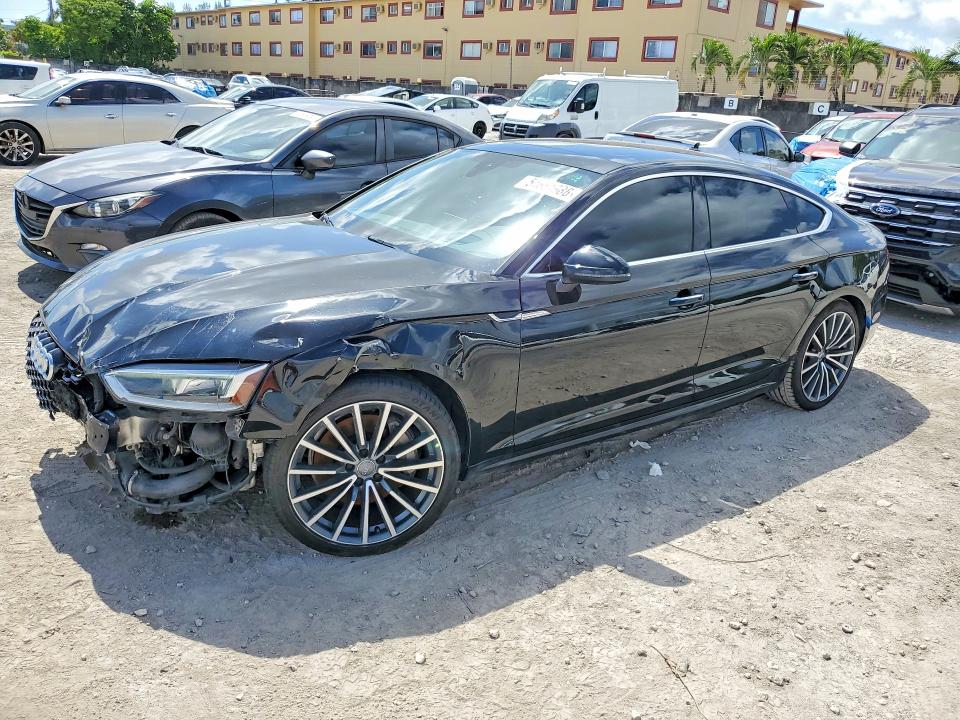 2018 Audi A5 VIN WAUCNCF55JA128729 COPART salvage auction — FRONT END, Id - Salvage Certificate Of Title, sold $3,100 on 2026-07-17 (photo 1)