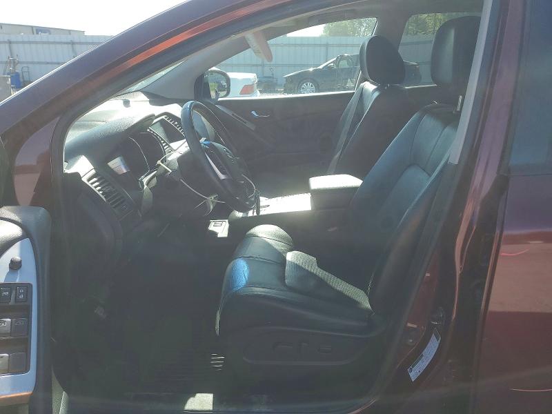 2010 Nissan Murano VIN JN8AZ1MW5AW133337 COPART salvage auction — FRONT END, NC - SALVAGE CERTIFICATE OF TITLE, sold $675 on 2026-07-22 (photo 7)