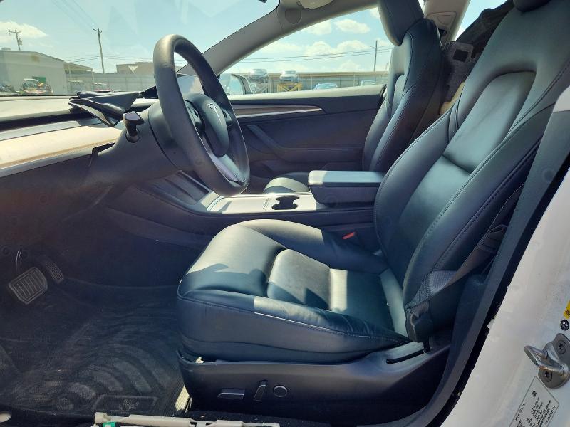 2021 Tesla Model 3 VIN 5YJ3E1EA5MF053693 COPART salvage auction — SIDE, Tx - Salvage Vehicle Title, sold $6,500 on 2026-07-09 (photo 7)
