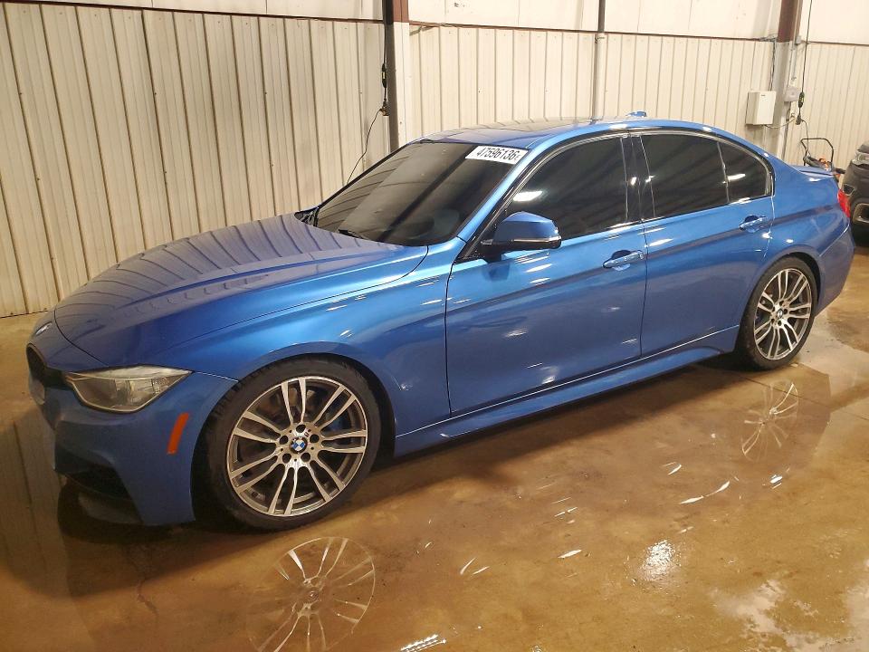 2014 BMW 3er VIN WBA3A9C52EF686341 COPART salvage auction — FRONT END, MD - CERT OF SALVAGE < 75% DAMAGE, sold $6,600 on 2026-07-14 (photo 1)