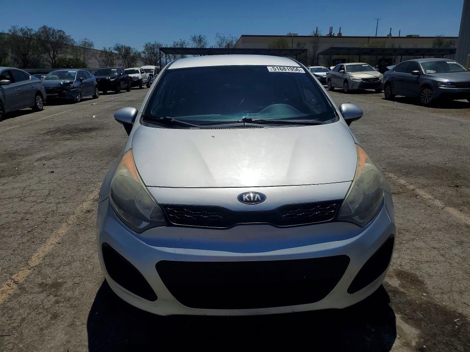 2013 Kia Rio VIN KNADM5A37D6295643 COPART salvage auction — REAR END, Nv - Salvage Title, sold $950 on 2026-07-07 (photo 5)