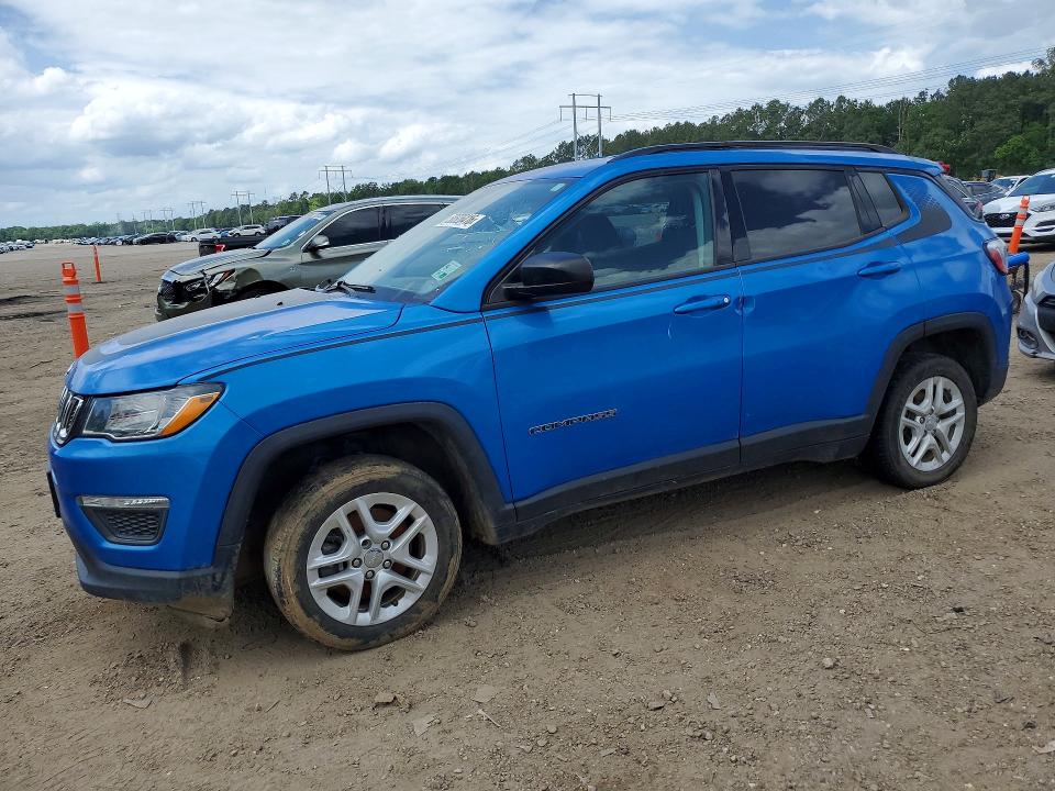 2018 Jeep Compass VIN 3C4NJCAB0JT255109 COPART salvage auction — MECHANICAL, La - Certificate Of Title, sold $1,200 on 2026-07-09 (photo 1)