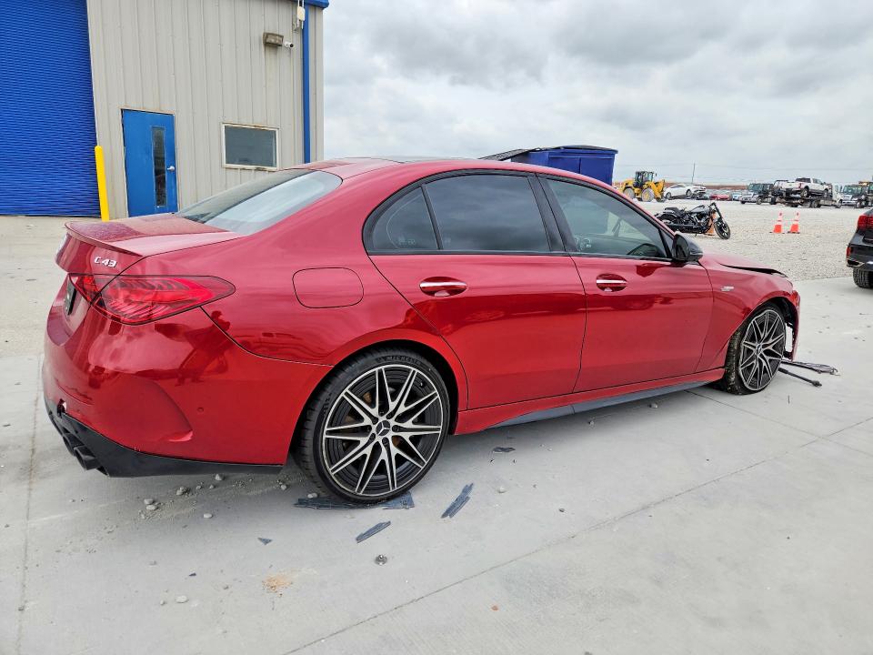 2026 Mercedes-benz C-klasse VIN W1KAF8HB8TR325895 COPART salvage auction — FRONT END, Tx - Certificate Of Title, sold $17,200 on 2026-07-28 (photo 3)