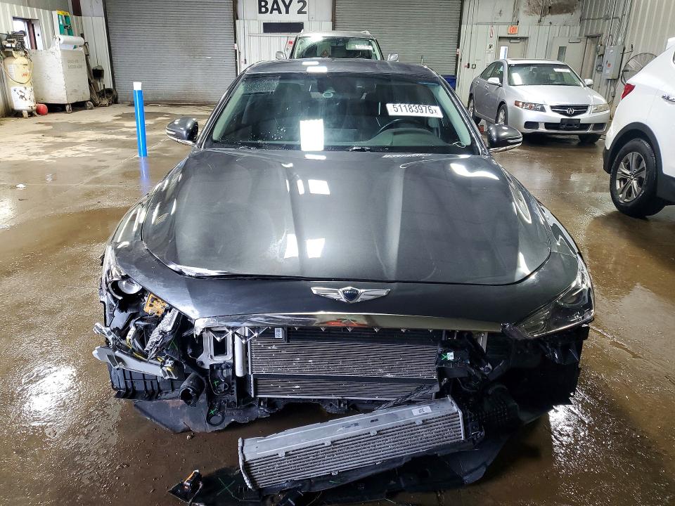 2019 Genesis G70 VIN KMTG54LE3KU030556 COPART salvage auction — FRONT END, IL - SALVAGE CERTIFICATE, sold $4,400 on 2026-07-07 (photo 5)