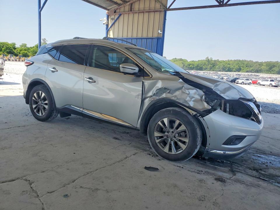 2017 Nissan Murano VIN 5N1AZ2MG7HN114021 COPART salvage auction — FRONT END, Ga - Cert Of Ttl-Slvg Manufctr Bybk, sold $2,700 on 2026-07-02 (photo 4)