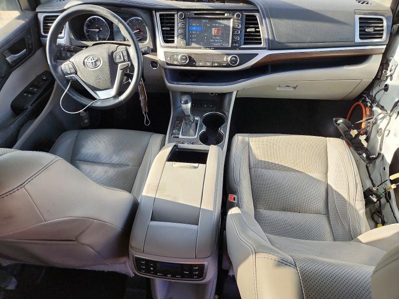 2016 Toyota Highlander VIN 5TDDKRFH1GS264364 COPART salvage auction — REAR END, Ut - Salvage Certificate, sold $6,900 on 2026-07-31 (photo 8)