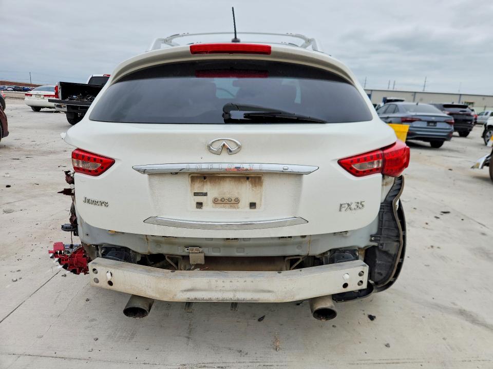 2011 Infiniti Fx VIN JN8AS1MU3BM710320 COPART salvage auction — REAR END, Tx - Salvage Vehicle Title, sold $475 on 2026-07-07 (photo 6)