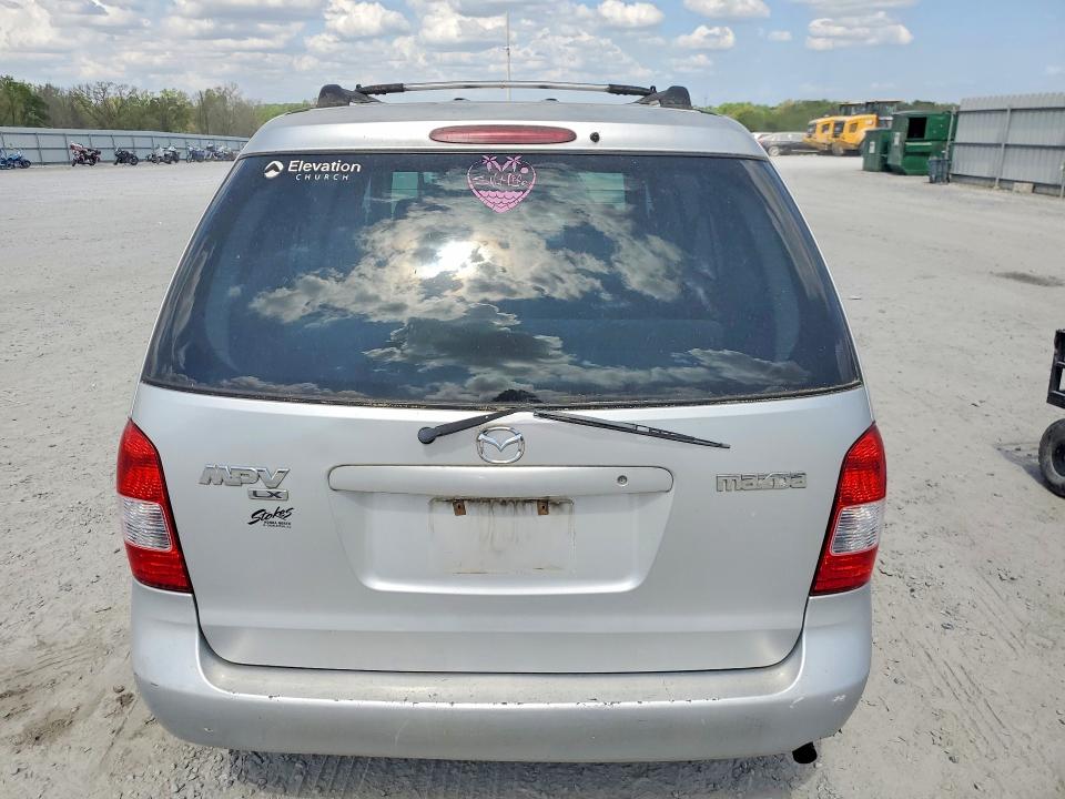 2001 Mazda Mpv VIN JM3LW28Y510212225 COPART salvage auction — FRONT END, Nc - Salvage Certificate Of Title, sold $575 on 2026-07-29 (photo 6)