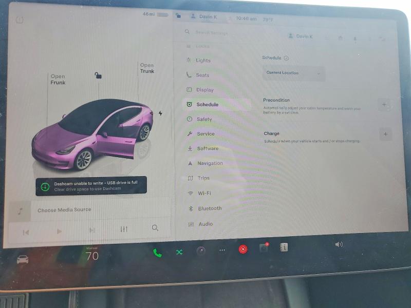 2023 Tesla Model 3 VIN 5YJ3E1EA5PF472230 COPART salvage auction — FRONT END, Tx - Salvage Vehicle Title, sold $1,000 on 2026-07-20 (photo 9)