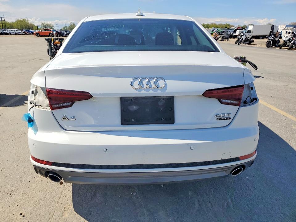 2018 Audi A4 VIN WAUENAF43JA132721 COPART salvage auction — FRONT END, Id - Salvage Certificate Of Title, sold $4,350 on 2026-07-30 (photo 6)