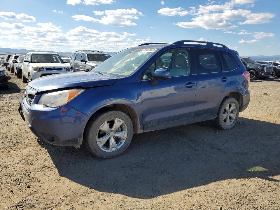 2014 Subaru Forester VIN JF2SJAHCXEH467575 COPART salvage auction — FRONT END, Mt - Salvage Certificate Of A Vehic, sold $1,550 on 2026-07-14 (photo 1)