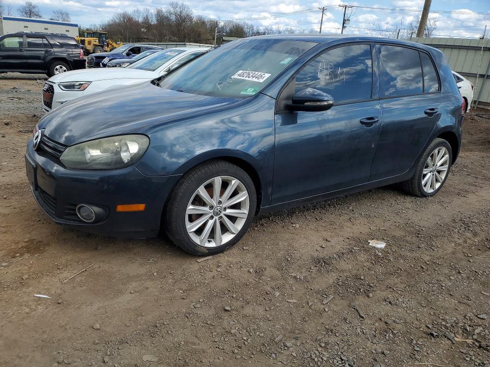 2012 Volkswagen Golf VIN WVWNM7AJ2CW037384 COPART salvage auction — MECHANICAL, Nj - Certificate Of Title (P), sold $1,550 on 2026-07-31 (photo 1)