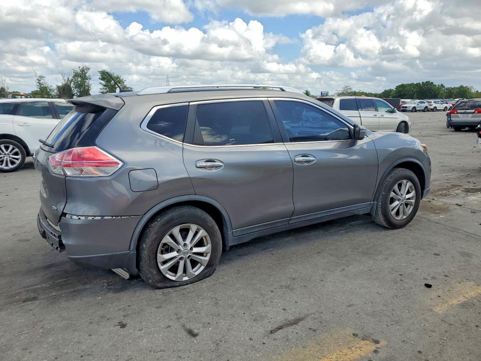 2015 Nissan Rogue VIN KNMAT2MT8FP516280 COPART salvage auction — REAR END, Fl - Cert Of Title Slvg Rebuildable, sold $1,050 on 2026-07-09 (photo 3)