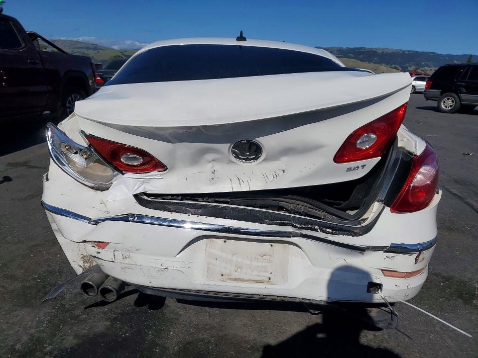 2012 Volkswagen Passat cc VIN WVWMP7AN2CE534673 COPART salvage auction — REAR END, Ca - Salvage Certificate, sold $525 on 2026-07-07 (photo 6)