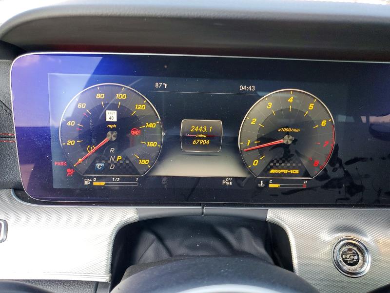 2018 Mercedes-benz E-klasse VIN WDDZF6EB8JA348794 COPART salvage auction — FRONT END, Fl - Certificate Of Title, sold $13,800 on 2026-07-27 (photo 9)