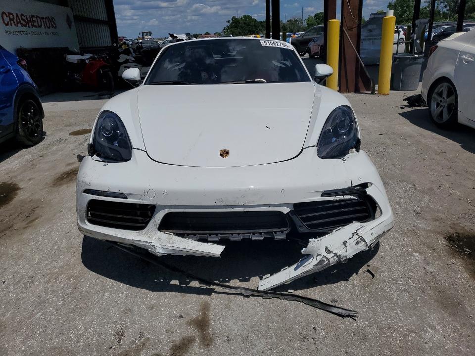 2017 Porsche Boxster VIN WP0CA2A88HS220979 COPART salvage auction — FRONT END, Fl - Cert Of Title Slvg Rebuildable, sold $15,900 on 2026-07-24 (photo 5)