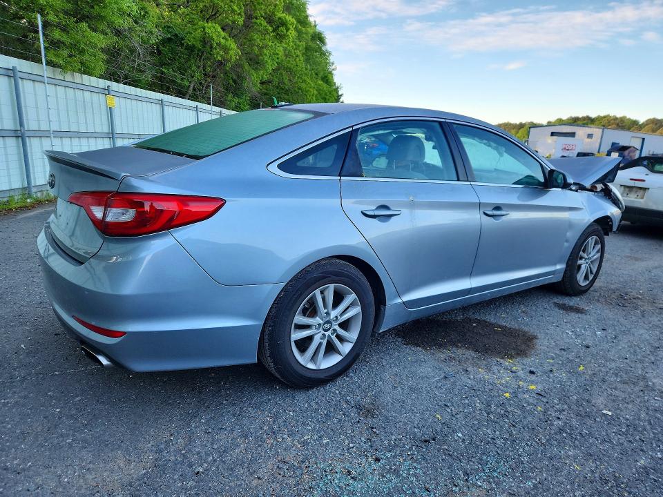 2016 Hyundai Sonata VIN 5NPE24AF7GH381739 COPART salvage auction — FRONT END, La - Cert Of Title-Salvage, sold $725 on 2026-07-02 (photo 3)
