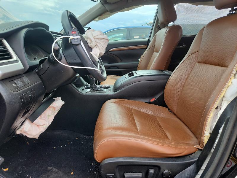 2017 Toyota Highlander VIN 5TDDZRFH2HS447091 COPART salvage auction — FRONT END, Il - Salvage Certificate, sold $9,400 on 2026-07-07 (photo 7)