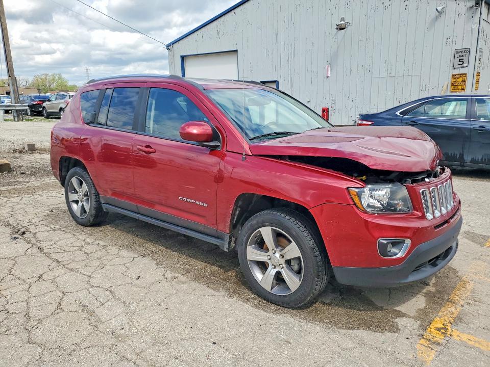 2016 Jeep Compass VIN 1C4NJCEA7GD806815 COPART salvage auction — FRONT END, Il - Salvage Certificate, sold $800 on 2026-07-03 (photo 4)