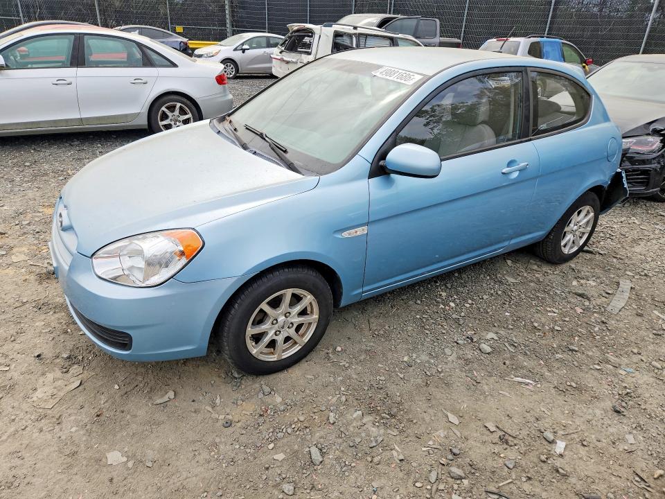 2010 Hyundai Accent VIN KMHCM3AC1AU155044 COPART salvage auction — REAR END, Md - Cert Of Salvage > 75% Damage, sold $450 on 2026-07-31 (photo 1)