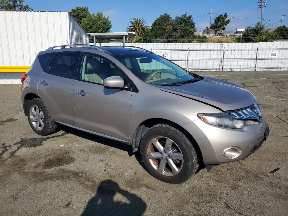 2010 Nissan Murano VIN JN8AZ1MW7AW138538 COPART salvage auction — FRONT END, Ca - Salvage Certificate, sold $325 on 2026-07-04 (photo 4)