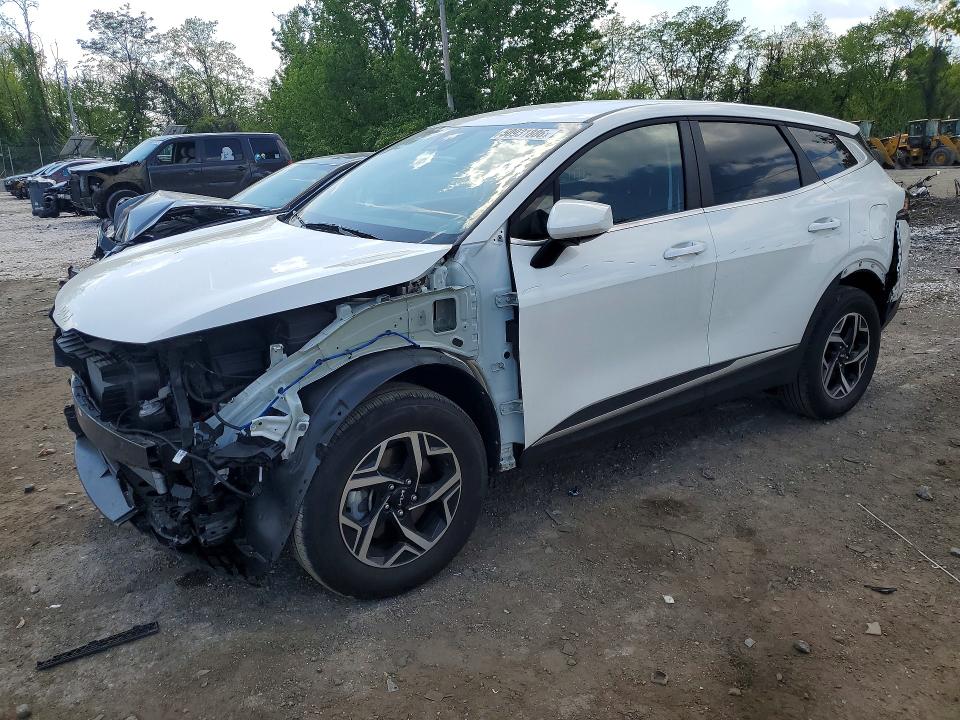 2025 Kia Sportage VIN KNDPUCDF0S7352878 COPART salvage auction — FRONT END, Md - Cert Of Salvage > 75% Damage, sold $200 on 2026-07-23 (photo 1)