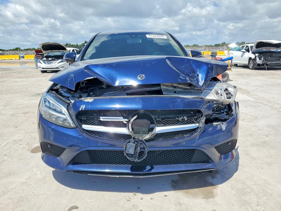 2020 Mercedes-benz C-klasse VIN WDDWF8DB3LR531122 COPART salvage auction — FRONT END, Salvage Title, sold $1,650 on 2026-08-12 (photo 5)