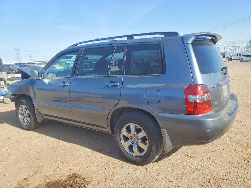 2007 Toyota Highlander VIN JTEDP21AX70129952 COPART salvage auction — FRONT END, CA - SALVAGE CERTIFICATE, sold $500 on 2026-07-20 (photo 2)