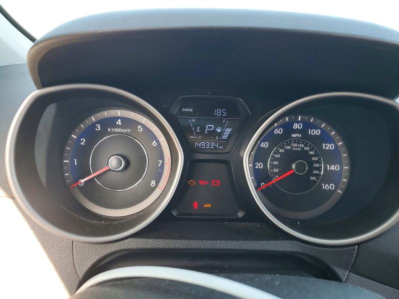 2014 Hyundai Elantra VIN KMHDH4AE6EU109473 COPART salvage auction — FRONT END, CA - SALVAGE CERTIFICATE, sold $650 on 2026-07-17 (photo 9)