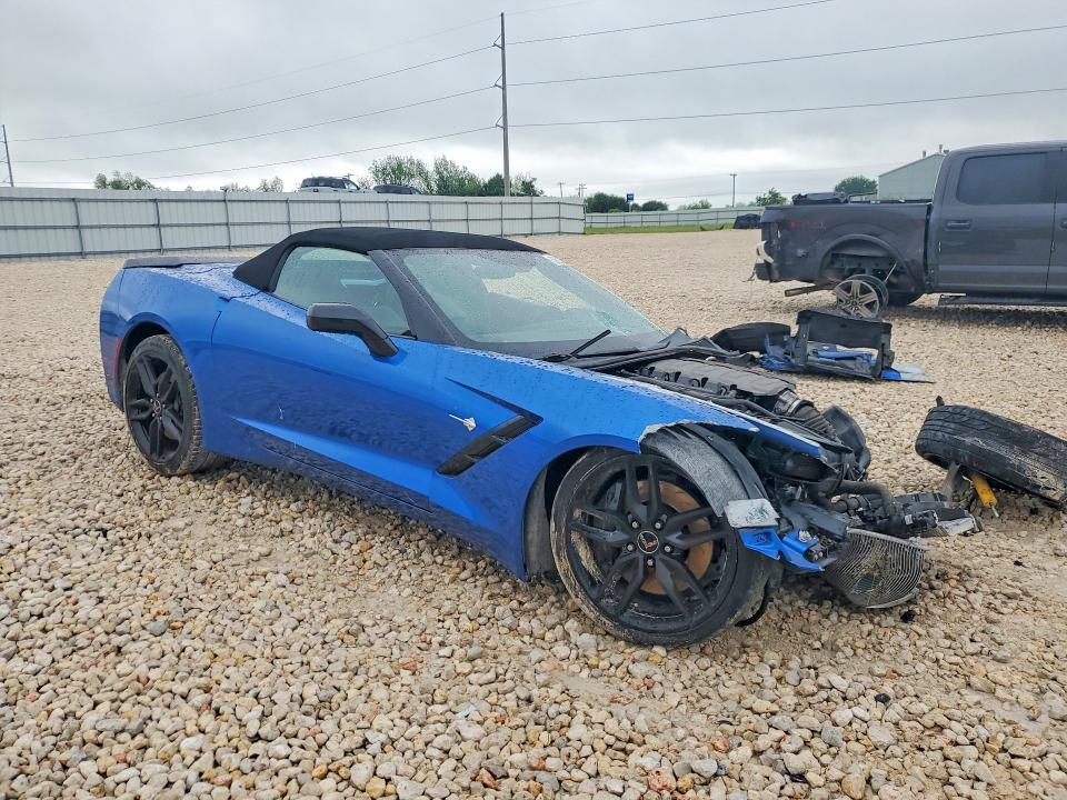 2014 Chevrolet Corvette VIN 1G1YK3D70E5122558 COPART salvage auction — FRONT END, TX - SALVAGE VEHICLE TITLE, sold $7,300 on 2026-07-02 (photo 4)