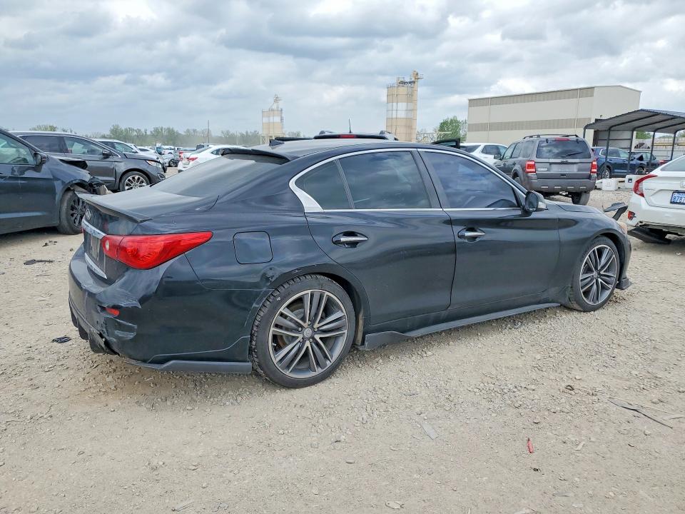 2014 Infiniti Q50 VIN JN1BV7AR6EM696849 COPART salvage auction — UNDERCARRIAGE, Ks - Cert Of Title-Salvage, sold $3,000 on 2026-07-16 (photo 3)
