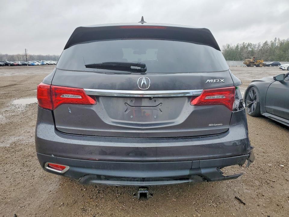 2014 Acura Mdx VIN 5FRYD4H68EB501555 COPART salvage auction — REAR END, On - Permit Salvage, sold $2,150 on 2026-07-02 (photo 6)