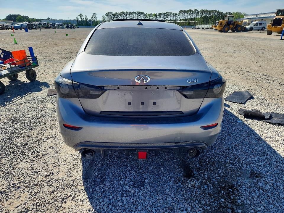 2017 Infiniti Q50 VIN JN1EV7AP8HM734257 COPART salvage auction — MINOR DENT/SCRATCHES, Nc - Salvage Cert-Rebuilt, sold $3,800 on 2026-07-20 (photo 6)