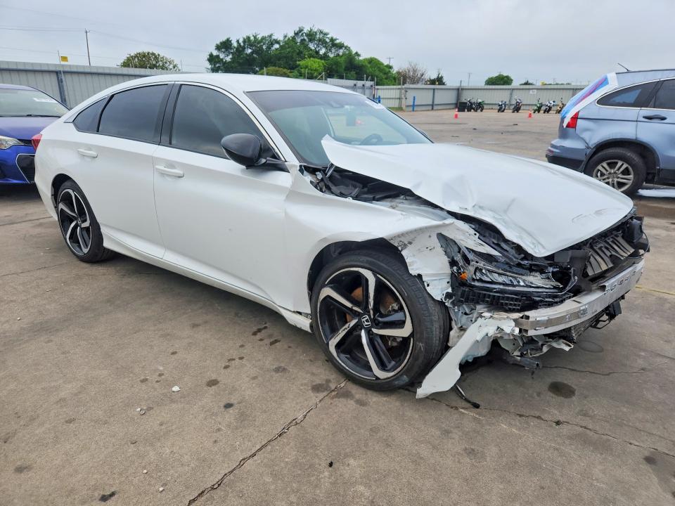 2022 Honda Accord VIN 1HGCV1F38NA037743 COPART salvage auction — FRONT END, Tx - Salvage Vehicle Title, sold $3,600 on 2026-07-02 (photo 4)
