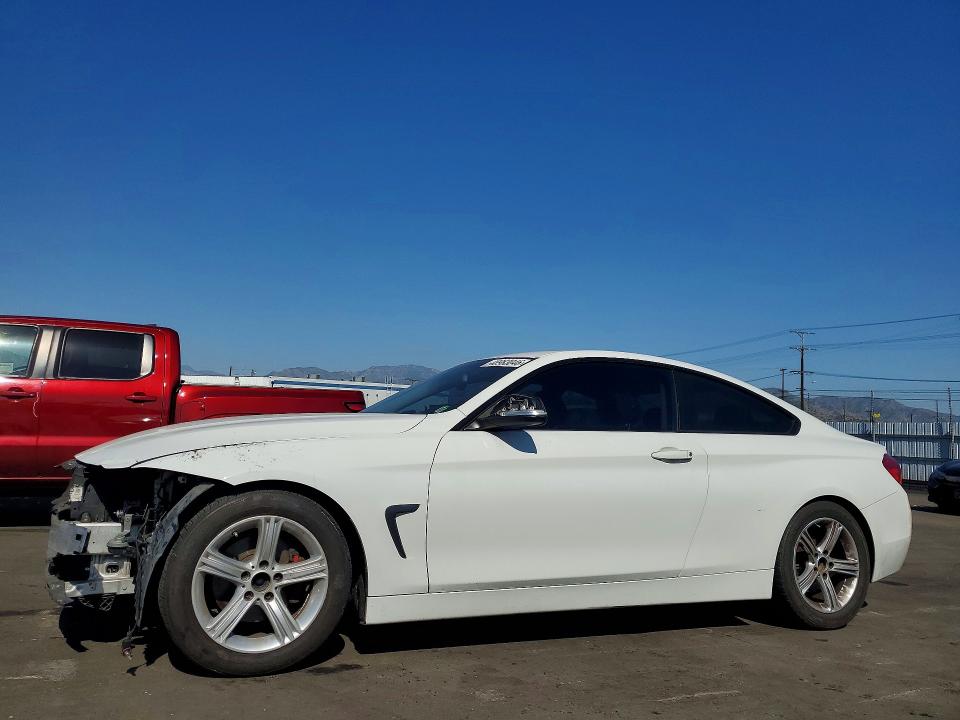 2014 BMW 4er VIN WBA3N7C55EK222024 COPART salvage auction — FRONT END, Ca - Salvage Certificate, sold $500 on 2026-07-29 (photo 1)