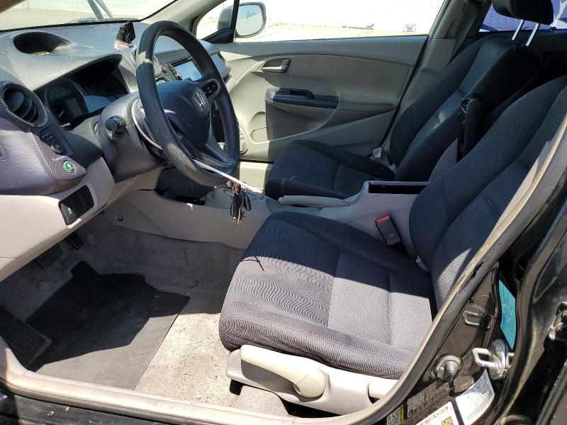 2010 Honda Insight VIN JHMZE2H73AS031740 COPART salvage auction — FRONT END, Ca - Cert Of Title-Salvaged, sold $125 on 2026-07-31 (photo 7)