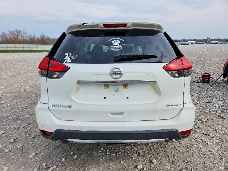 2017 Nissan Rogue VIN KNMAT2MV0HP556101 COPART salvage auction — FRONT END, MI - CERT OF TITLE-SALVAGE VEHICLE, sold $600 on 2026-07-02 (photo 6)