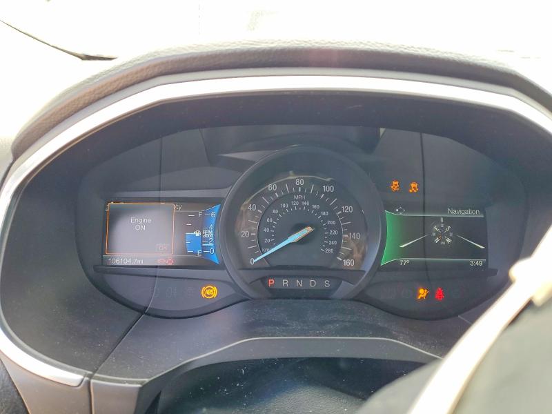 2018 Ford Edge VIN 2FMPK3K9XJBB19773 COPART salvage auction — HAIL, Ks - Cert Of Title-Salvage, sold $3,400 on 2026-07-09 (photo 9)