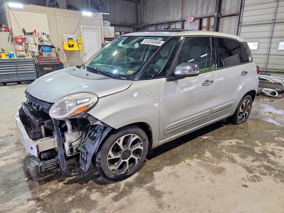 2014 Fiat 500 VIN ZFBCFACH8EZ009330 COPART salvage auction — FRONT END, Mo - Salvage Certificate Of Title, sold $100 on 2026-07-13 (photo 1)