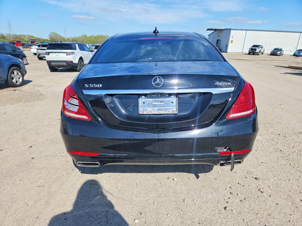 2015 Mercedes-benz S-klasse VIN WDDUG8FB6FA123198 COPART salvage auction — HAIL, Il - Salvage Certificate, sold $14,300 on 2026-07-08 (photo 6)