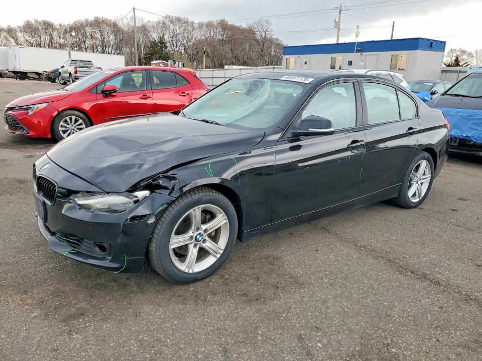 2015 BMW 3 series VIN WBA3B5G56FNS13288 COPART salvage auction — FRONT END, MN - CERT OF TITLE-SALVAGE, sold $2,000 on 2026-08-11 (photo 1)