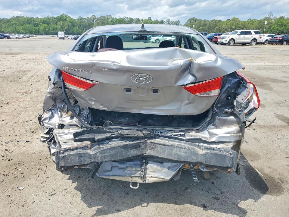 2012 Hyundai Elantra VIN KMHDH4AE2CU259433 COPART salvage auction — REAR END, SC - CERT OF TITLE-SALVAGE, sold $550 on 2026-07-09 (photo 6)